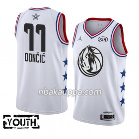 Dallas Mavericks Luka Doncic 77 2019 Kaikki tähti Jordan Brand Valkoinen Pelipaidat Swingman - Lasten